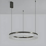 Modern Circular Acrylic Pendant Light Dining Room Chandelier Image - 6