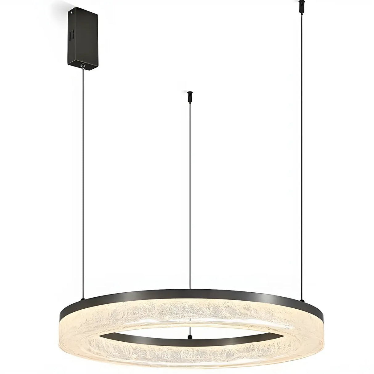 Modern Circular Acrylic Pendant Light Dining Room Chandelier Image - 7