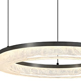 Modern Circular Acrylic Pendant Light Dining Room Chandelier Image - 8