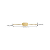 Modern Circular and Linear Gold LED Vanity Light Image - 19