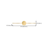 Modern Circular and Linear Gold LED Vanity Light Image - 20