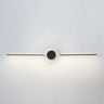 Modern Circular and Linear Metal LED Vanity Light Image - 2