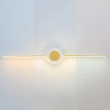 Modern Circular and Linear Metal LED Vanity Light Image - 3