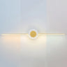 Modern Circular and Linear Metal LED Vanity Light Image - 3