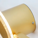 Modern Circular and Linear Metal LED Vanity Light Image - 9