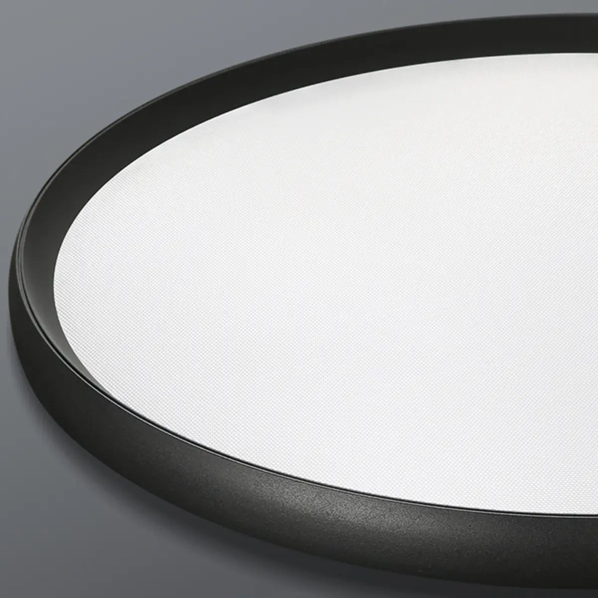 Bedroom Simplistic Black Circular LED Flush Mount Light Image - 11