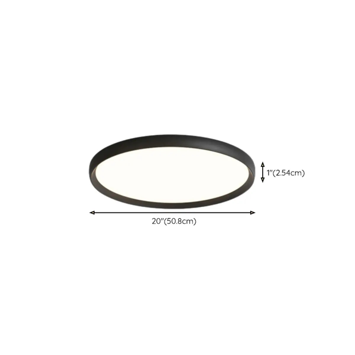 Bedroom Simplistic Black Circular LED Flush Mount Light Image - 15