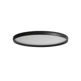 Bedroom Simplistic Black Circular LED Flush Mount Light Image - 8