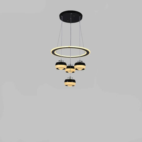 Modern Circular Dining Room Pendant Globe Chandelier Image - 2