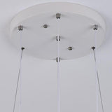 Modern Circular LED Pendant Chandelier House Shape Image - 11