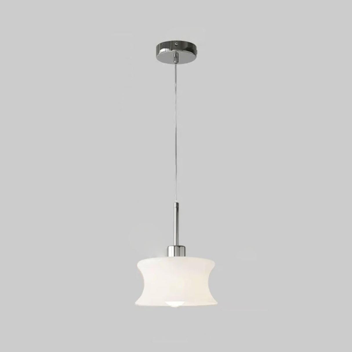 Modern Classic Milk Glass Geometric Pendant Lights Image - 1