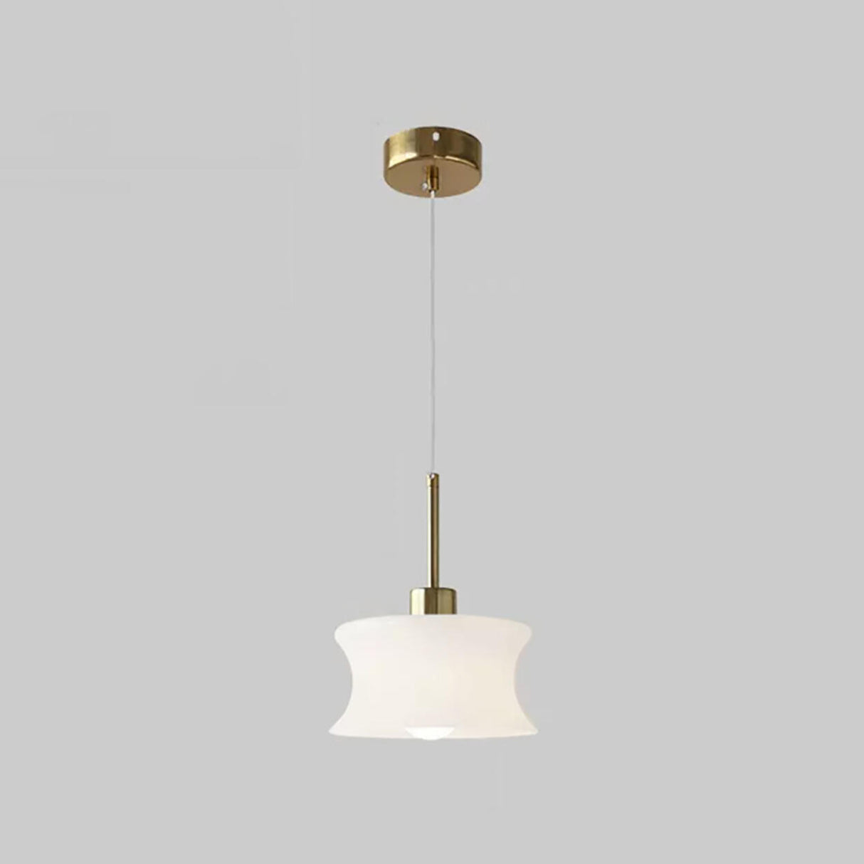 Modern Classic Milk Glass Geometric Pendant Lights Image - 6