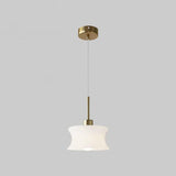 Modern Classic Milk Glass Geometric Pendant Lights Image - 6