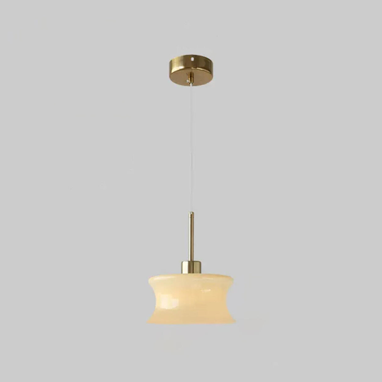 Modern Classic Milk Glass Geometric Pendant Lights Image - 8