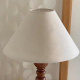 Modern Classic Minimalist Wooden Base White Table Lamp Image - 7