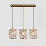 Modern Clear Crystal Cylinder Crystal Pendant Light Image - 10