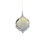 Modern Clear Crystal Droplet Teardrop Pendant Light Image - 6