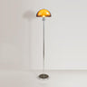 Modern Clear Dome Shade and Chrome Metal Floor Lamp Image - 7