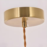 Modern Clear Glass Dome Semi Flush Hallway Pendant Light Image - 9