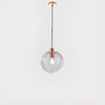 Modern Clear Glass Globe Pendant Light Set Flexible Length Image - 6