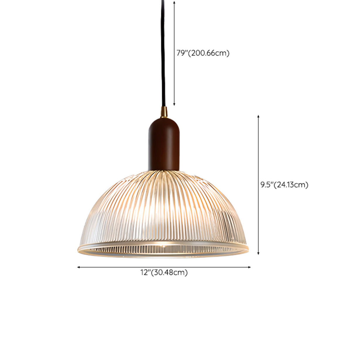 Modern Clear Glass LED Pendant Light Flexible Length Image - 15