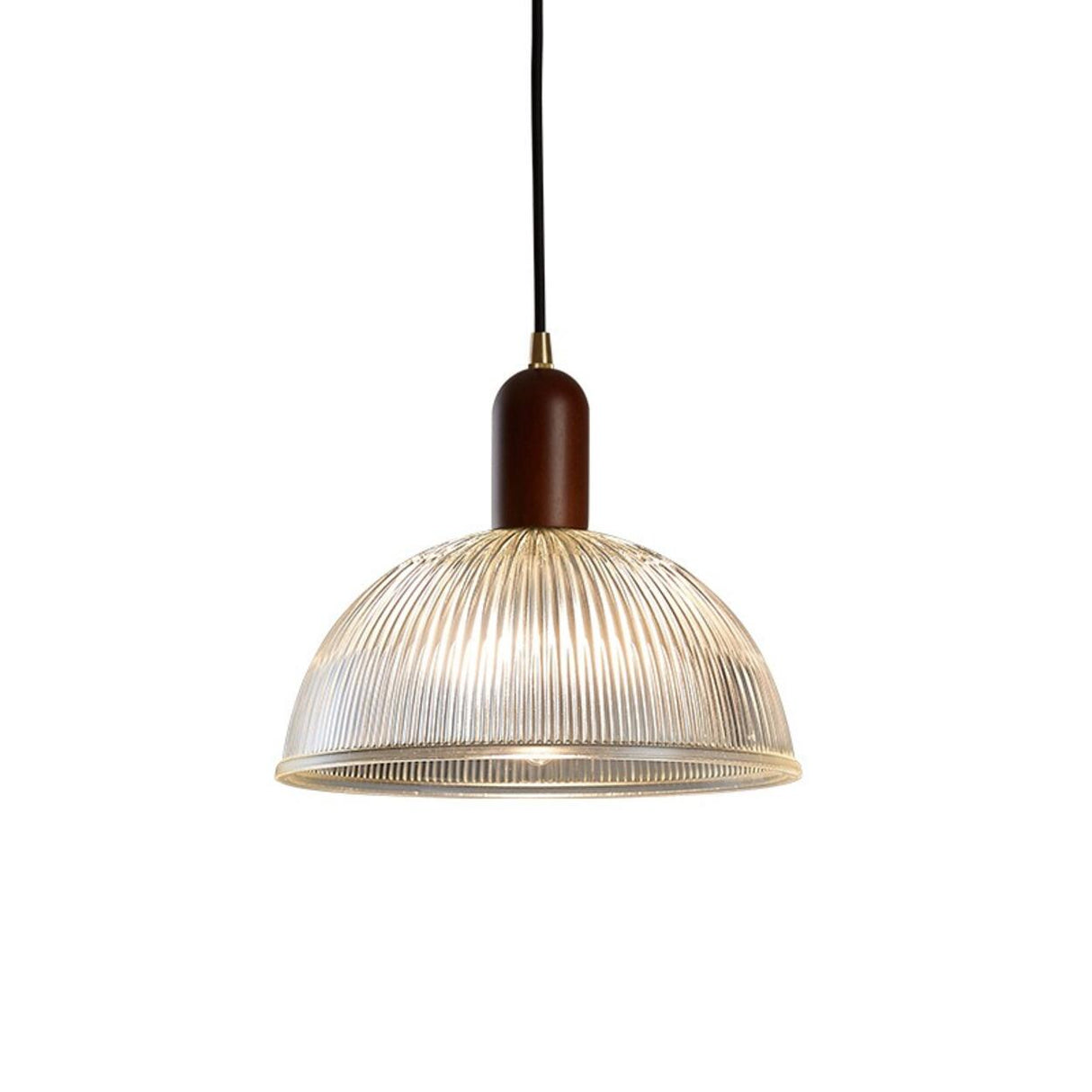 Modern Clear Glass LED Pendant Light Flexible Length Image - 9