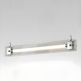 Modern Clear Glass Linear LED Island Pendant Light Image - 6