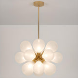 Modern Clear Glass Sphere Bubble Chandelier Image - 10