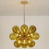 Modern Clear Glass Sphere Bubble Chandelier Image - 8