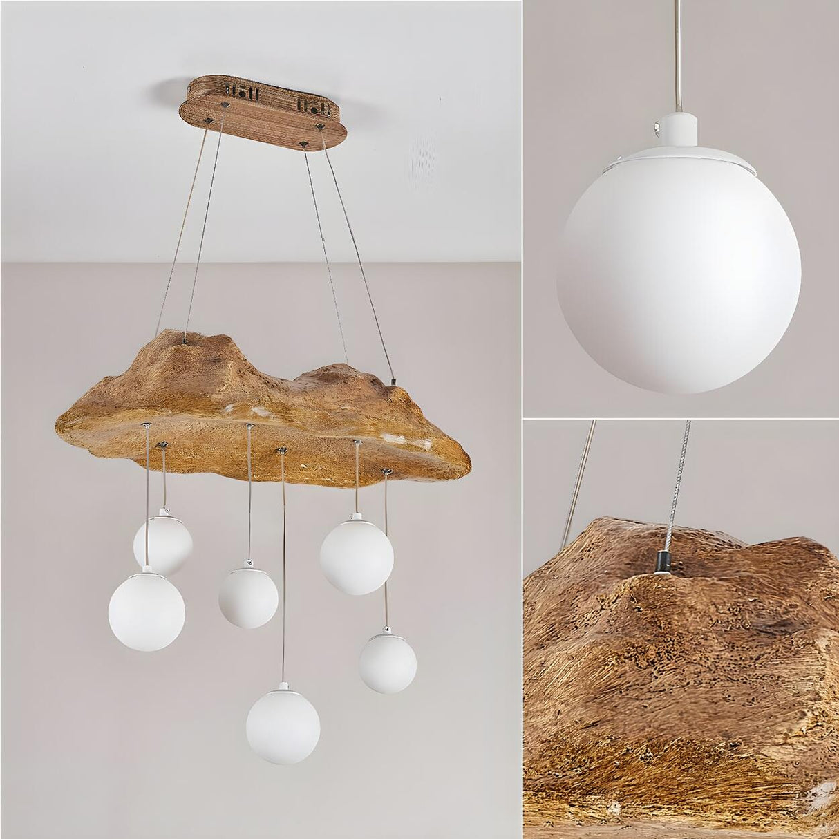 Modern Cloud and Hanging Globe Island Pendant Light Image - 10