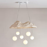 Modern Cloud and Hanging Globe Island Pendant Light Image - 11