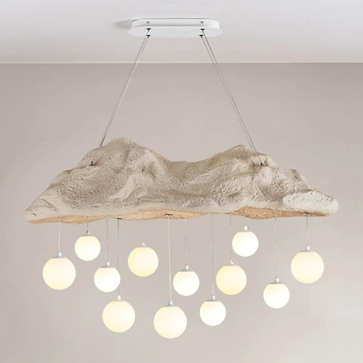 Modern Cloud and Hanging Globe Island Pendant Light Image - 13