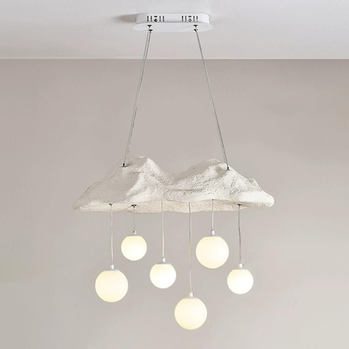 Modern Cloud and Hanging Globe Island Pendant Light Image - 15