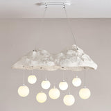 Modern Cloud and Hanging Globe Island Pendant Light Image - 16