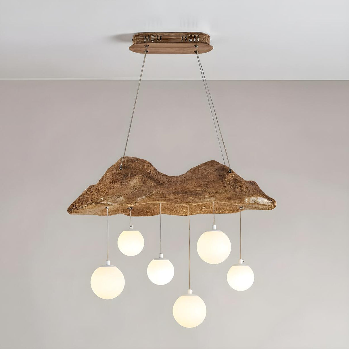 Modern Cloud and Hanging Globe Island Pendant Light Image - 5