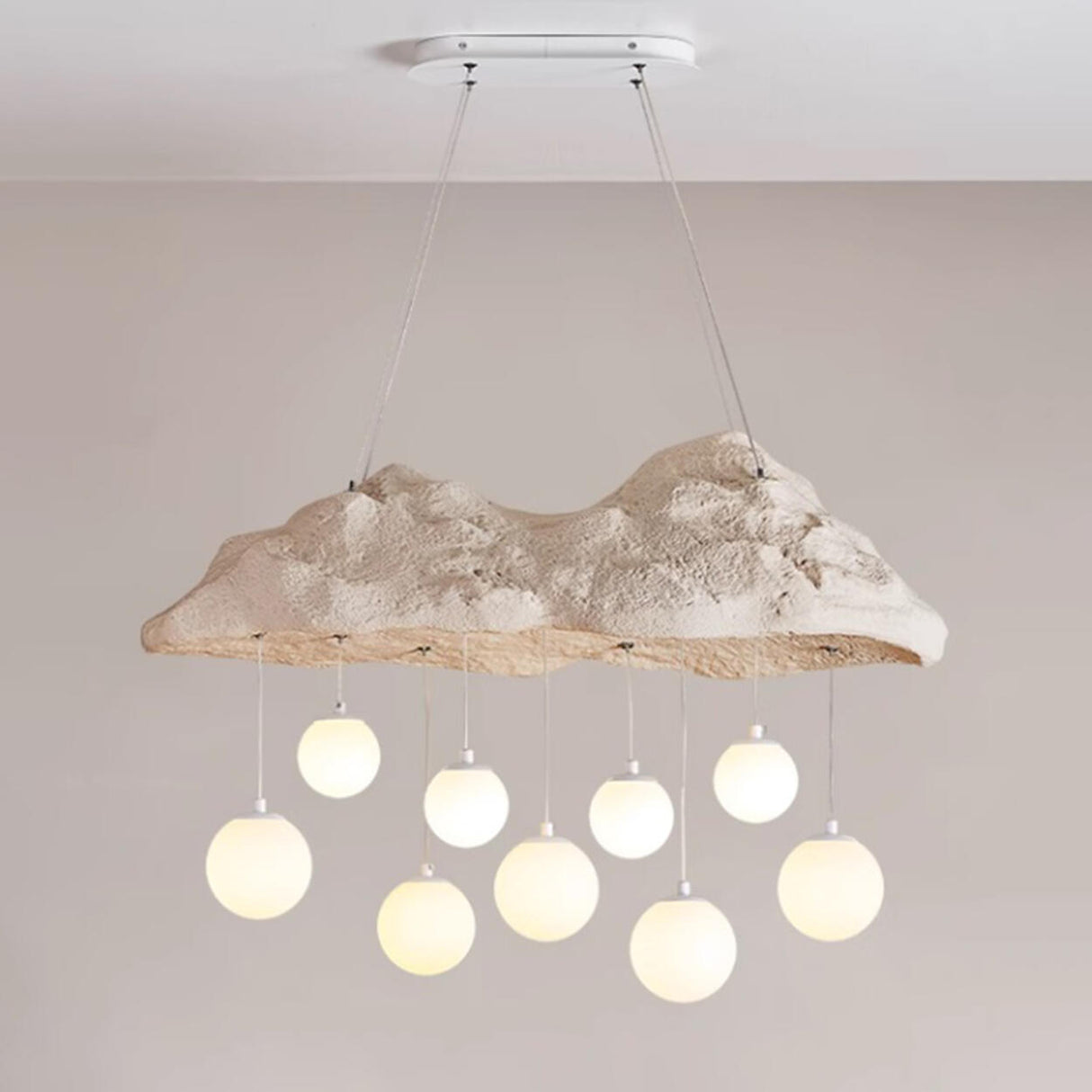 Modern Cloud and Hanging Globe Island Pendant Light Image - 7