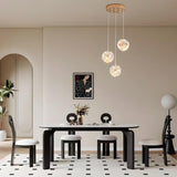 Modern Cluster Crystal Ball Dining Room Pendant Light Image - 4