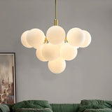 Modern Cluster Globe Chandelier Adjustable Height Image - 1