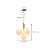 Modern Cluster Globe Chandelier Adjustable Height #size