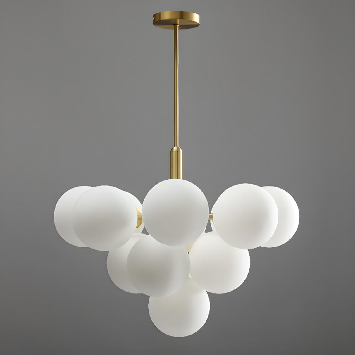 Modern Cluster Globe Chandelier Adjustable Height Image - 9