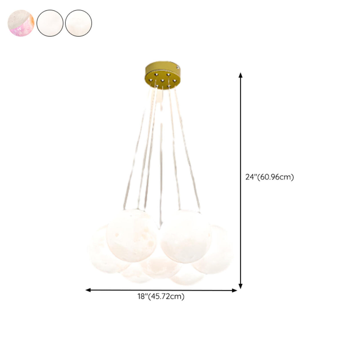 Modern Cluster White Globe Glass Chandelier Image - 31