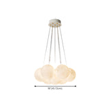 Modern Cluster White Globe Glass Chandelier Image - 32