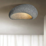 Modern Cobblestone Geometric Dome Flush Mount Light  Image - 10