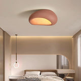 Modern Cobblestone Geometric Dome Flush Mount Light  Image - 4