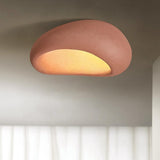 Modern Cobblestone Geometric Dome Flush Mount Light  Image - 9