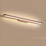 Modern Coffee Curved LED Bathroom Vanity Light Image - 7