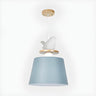 Modern Colorful Aluminum Bucket Bird Kid Room Pendant Light Image - 5