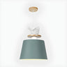 Modern Colorful Aluminum Bucket Bird Kid Room Pendant Light Image - 8