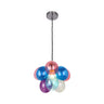 Modern Colorful Clear Glass Bubble Pendant Light Chandelier Image - 13