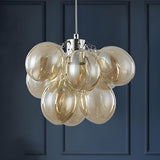 Modern Colorful Clear Glass Bubble Pendant Light Chandelier Image - 5